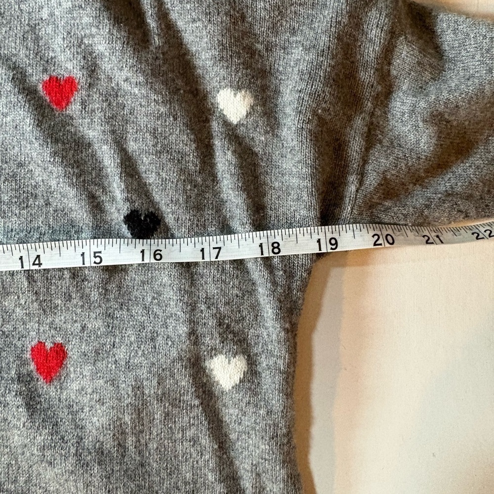 Valentine Bartolini Heart Pattern Sweater, 48% Merino Wool 7% Cashmere. - Picture 4 of 5